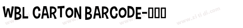 WBL Carton Barcode字体转换